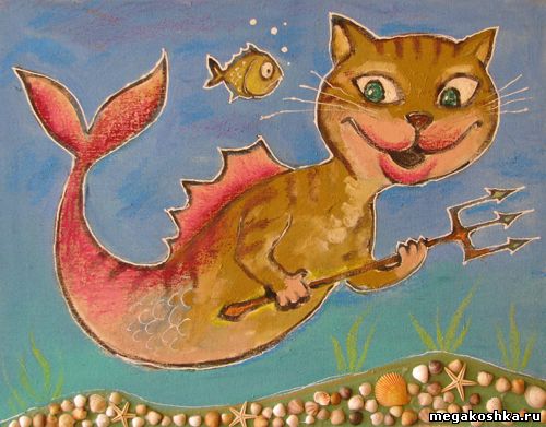 коты на рисунках