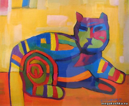 коты на рисунках